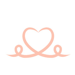 Heart vector. Hand drawn icon. Trendy heart isolated on white background. Useful for web site, greeting card and Valentine's day. Creative art sketch, modern concept. Vector illustration
