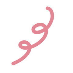 Obraz premium Curls abstract scribble with hand drawn line. Doodle decorative curls, swirls, flourishes and text calligraphy dividers collection. Simple vintage elements isolated on white background for design.