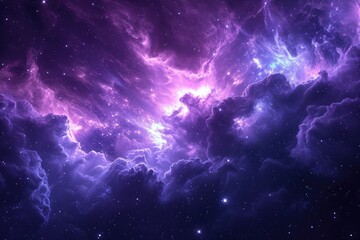 Obraz na płótnie Canvas Cosmic Symphony: A Stellar Spectacle of Swirling Colors