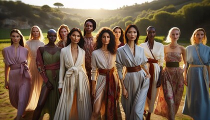 Diverse Women United in Nature