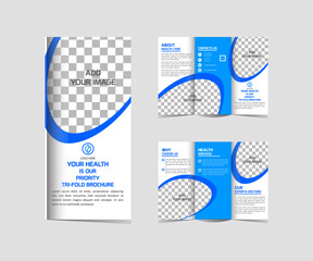 Tri-Fold Medical Brochure Template editable