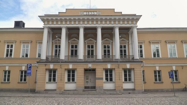 Abo Akademi University building in Turku, Finalnd