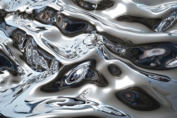 Mirrored Reflections on a Liquid Chrome Surface
