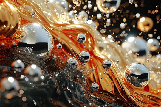 Electrifying Liquid Metallic Blobs