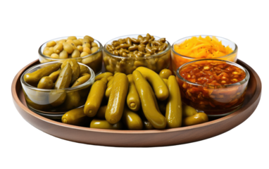 Exploring Flavors in the Indian Pickles Variety on White or PNG Transparent Background
