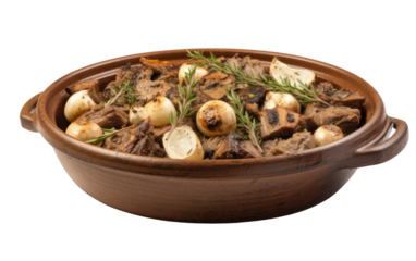 Transforming Lamb into a Culinary Symphony on White or PNG Transparent Background