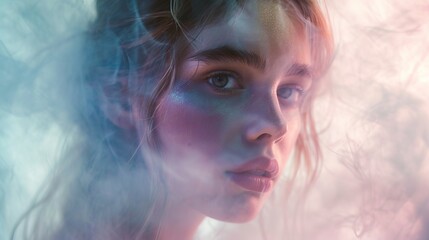 Ethereal portrait of a young woman