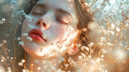 Fototapeta premium Ethereal portrait of a young woman