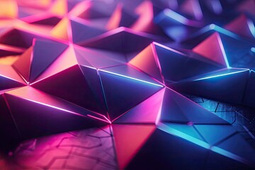Vibrant Neon Geometry