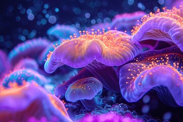 Vibrant Neon Underwater Paradise