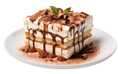 An Italian Affair with the Irresistible Tiramisu on White or PNG Transparent Background