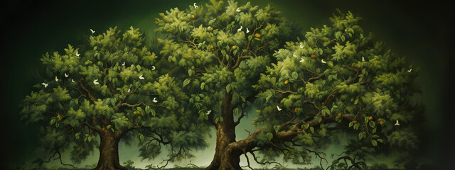 Fototapeta premium Roots of Life: A divine Prophecy