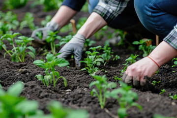 Captivating Spring Planting Scene, spring art