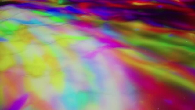 Vibrant Mesmerizing Light Display resembling Koi Pond in Tokyo Japan