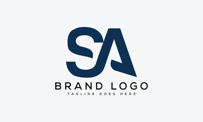 letter SA logo design vector template design for brand.