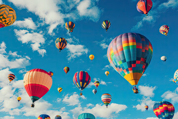 Captivating Springtime Balloon Ascension, spring art