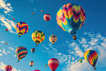 Obraz premium Captivating Springtime Hot Air Balloon, spring art