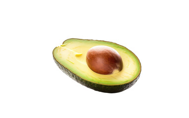 Elevating Dishes with the Luxurious Texture of Avocado on White or PNG Transparent Background