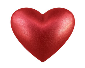 heart render (isolated on white and clipping path)
