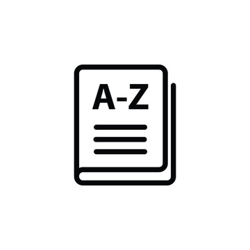recommend clip art: Vocabulary icon vector dictionary icon