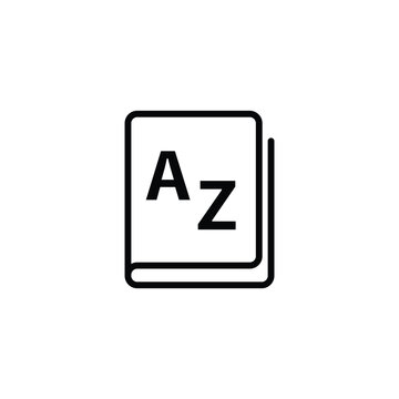 recommend clip art: Vocabulary icon vector dictionary icon