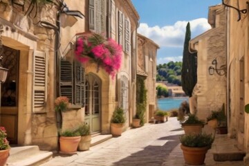 Fototapeta na wymiar beautiful_old_town_of_Provence