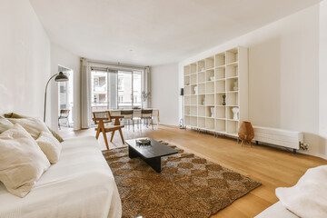 Modern Living Room with Scandinavian Interior Design