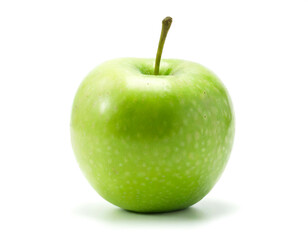 grüner Apfel isoliert auf weißen Hintergrund, Freisteller