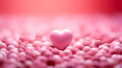 Fototapeta premium Valentine's Day background with hearts, love and romance background