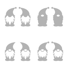Gnomes icon on a white background, vector illustration