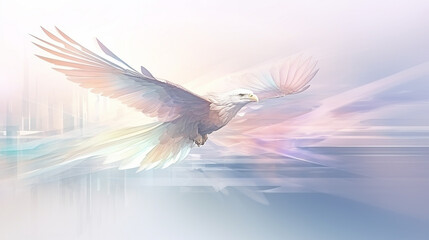 Obraz premium dove in the sky