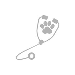 vet icon on a white background, vector illustration