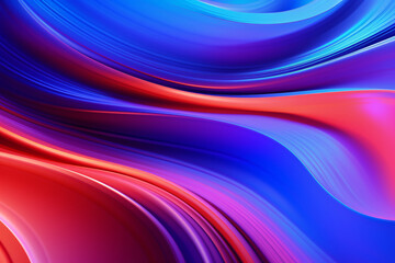 Abstract 3D Vibrant Colors Liquid Wave Background