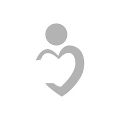 heart concept icon on a white background, vector illustration