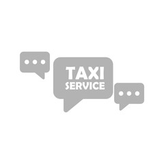 taxi icon on a white background, vector illustration