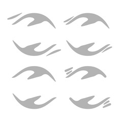 hug hands icon on a white background, vector illustration