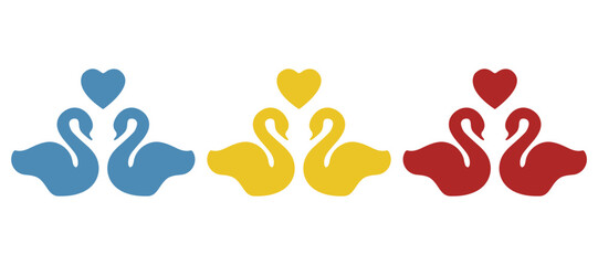 swan icon on a white background, vector illustration © АНДРЕЙ Морозюк