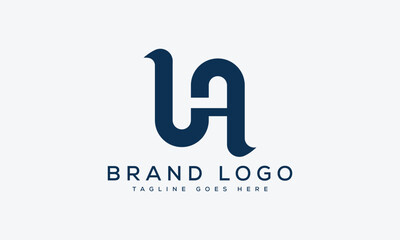 Fototapeta na wymiar letter HA logo design vector template design for brand.