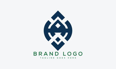 letter HA logo design vector template design for brand.