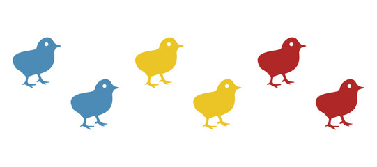 chicken icon on a white background, vector illustration - obrazy, fototapety, plakaty