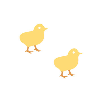 chicken icon on a white background, vector illustration