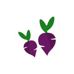 beetroot icon on a white background, vector illustration