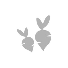 beetroot icon on a white background, vector illustration