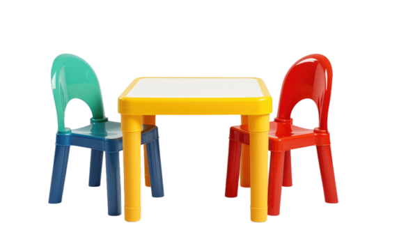 A Spectrum of Fun in Children's Furniture on White or PNG Transparent Background