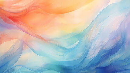 Obraz premium Abstract watercolor background with evenly blended colors with a distorted pattern