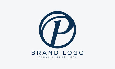 letter P logo design vector template design for brand.