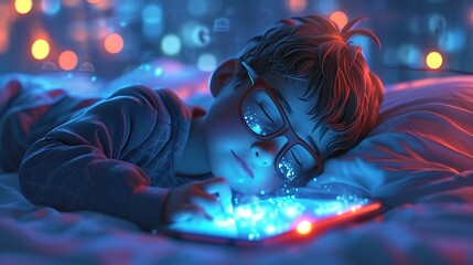 Earth hour background, cartoon illustrations promoting reduced energy consumption,AI generated.