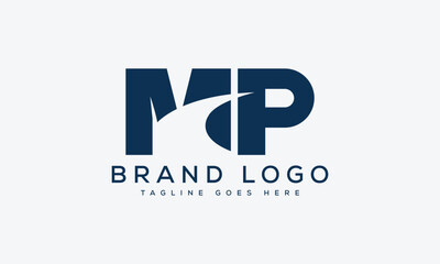 letter MP logo design vector template design for brand.