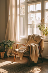 Serene Minimalist Home Interior., spring art