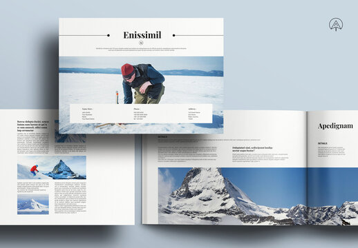 Snow Mountain Landscape Template